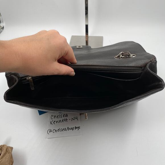 Chanel Jumbo Single Flap Caviar Bag Leather Brown Classic SHW Silver Hardware - Picture 5 of 16